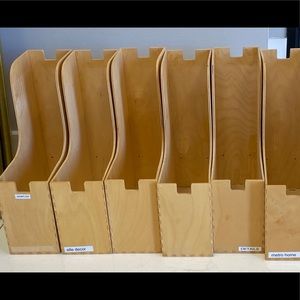 IKEA Knuff Magazine Files 3 sets of 2 Plywood